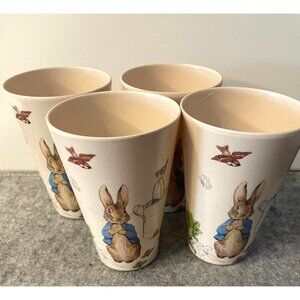 4 Beatrice Potter Bamboo 5" Tumblers  # 2609